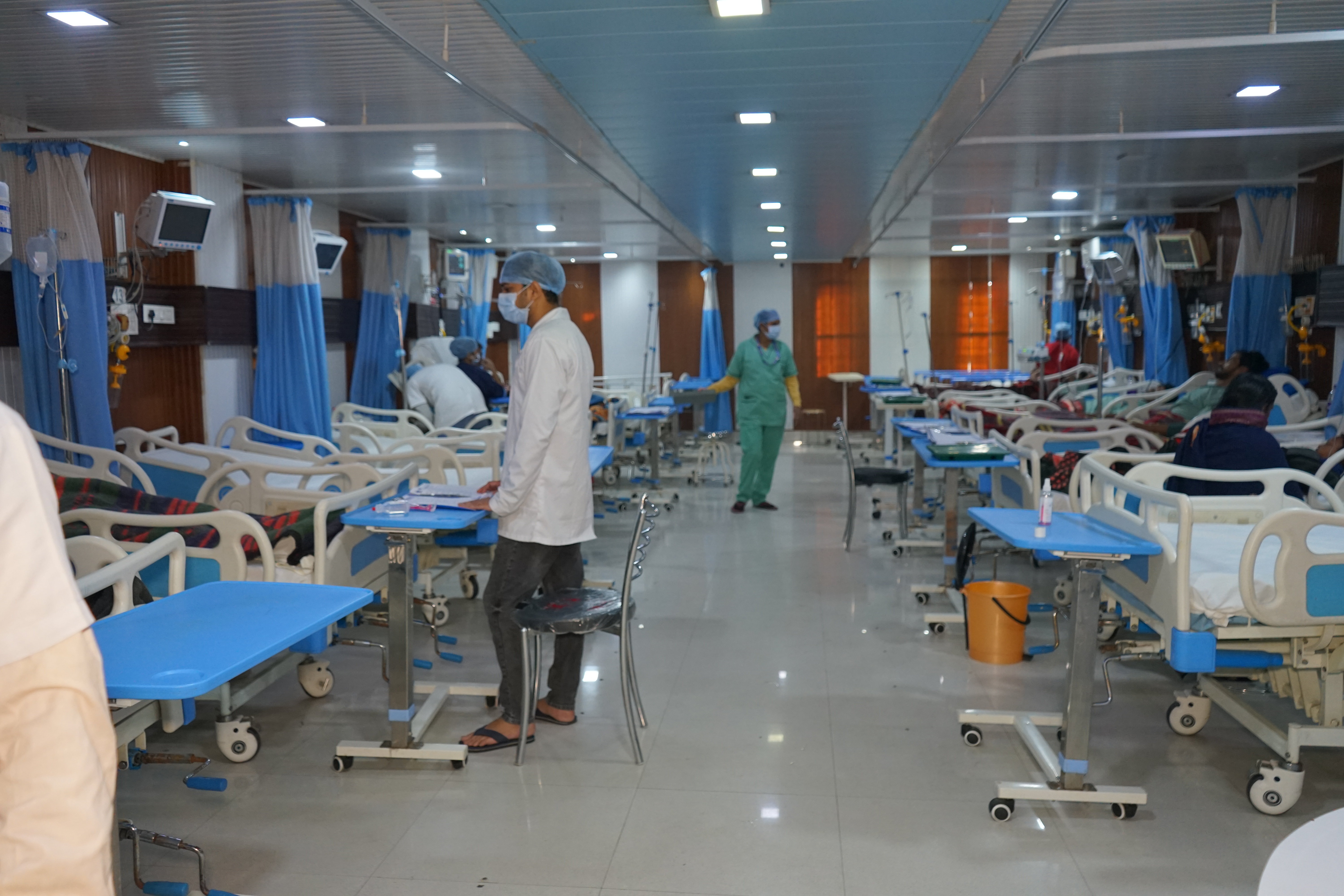 ICU ward with beds and monitoring at MR Hospital