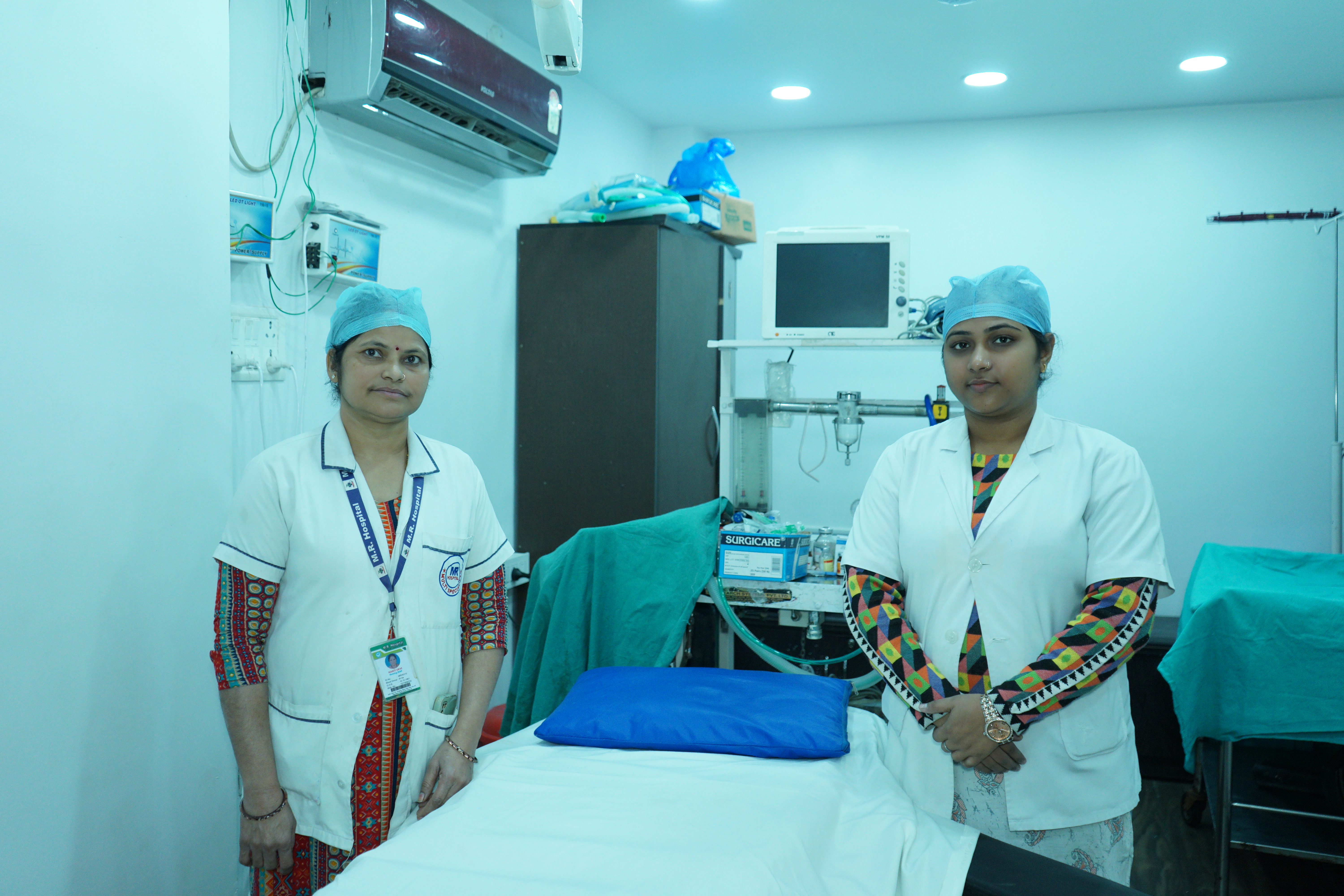 Operation theatre team at MR Hospital